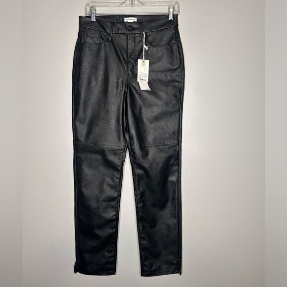 Good American Good Boy Faux Leather Pants NWT - Picture 4 of 7